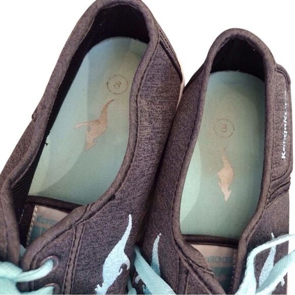 KangaROOS Canvas Sneakers Sz 8 Women's - Gray and Turquoise Tennis Shoes Casual - Picture 8 of 11